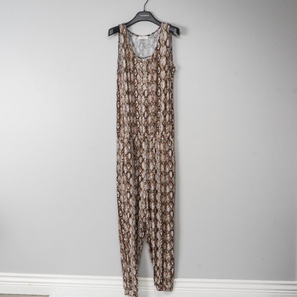 NWT Snake Sleeveless Pocket Blouson Jumpsuit - Picture 3 of 4